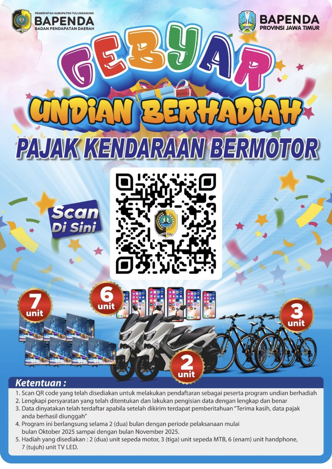 Gebyar Hadiah, Program Spesial Hari Jadi Ke-820 Kabupaten Tulungagung, dan Hari Jadi Ke-80 Jawa Timur